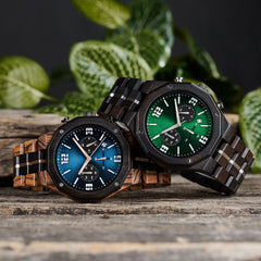 Elegant Ebony Timepieces - Luxury Wooden Watches for Men - wowat.cowowat