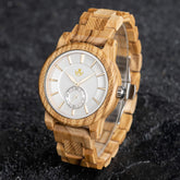 Enchanted Woodland Men's Wooden Watch - Handcrafted Timepiece for a Magical Gift - wowat.cowowat