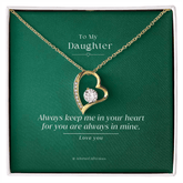Forever Love Necklace To My Daughter - wowat.cowowat