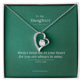 Forever Love Necklace to My Daughter - wowat.cowowat