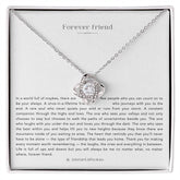 Love knot Necklace Forever Friend - wowat.cowowat