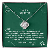 Love Knot Necklace to my Daughter - wowat.cowowat