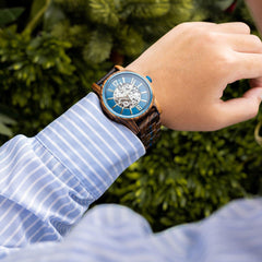 Unique Terra Edition 37.5MM Wooden Watch - Eco-Friendly Timepiece - wowat.cowowat