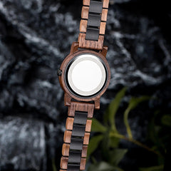 Natural Rock Ebony Wooden Watch – Saturn - wowat.co