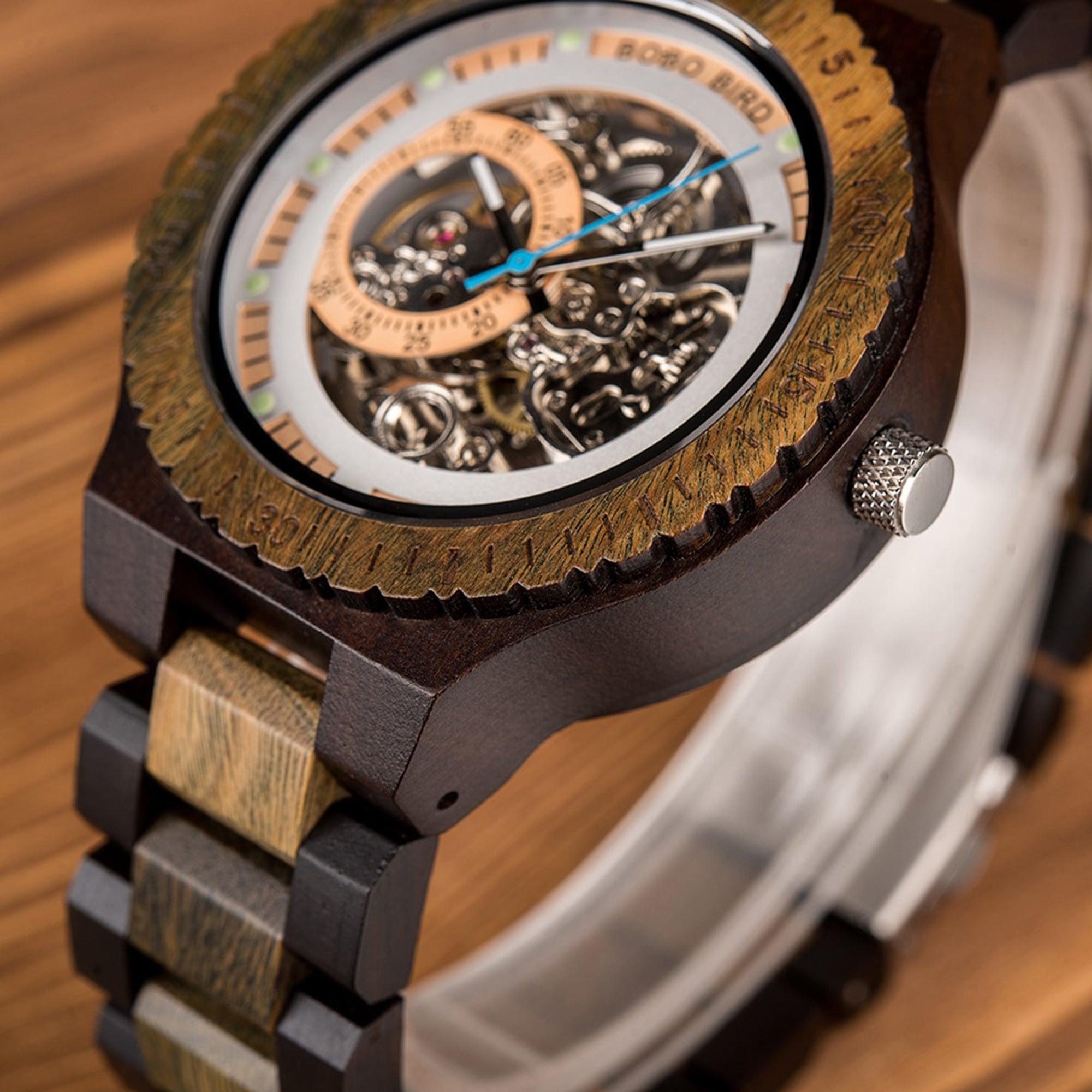 Best Automatic Mechanical Wood Watches for Men - wowat.cowowat