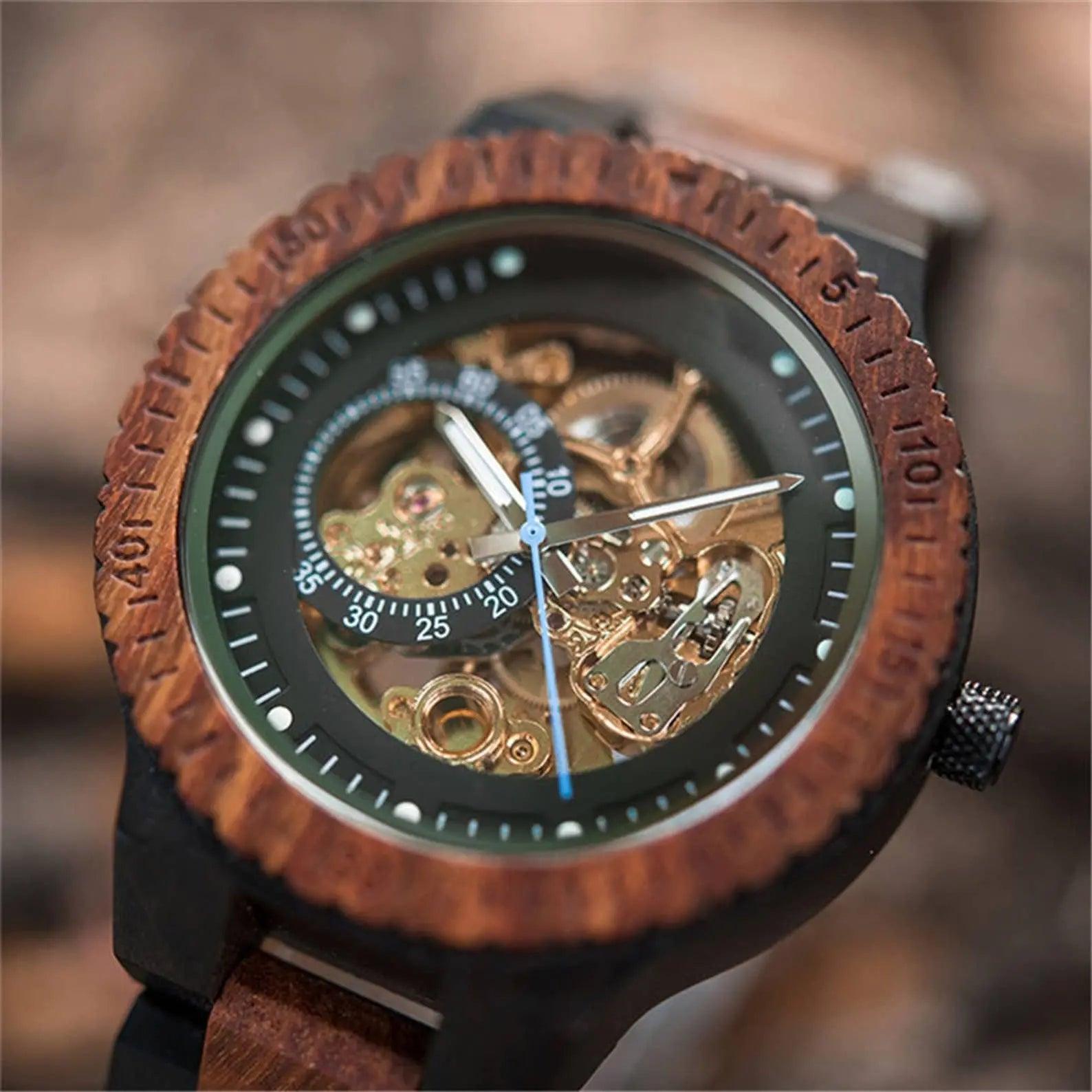 Best Automatic Mechanical Wood Watches for Men - wowat.cowowat