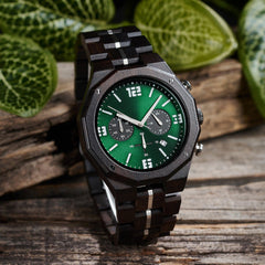 Elegant Ebony Timepieces - Luxury Wooden Watches for Men - wowat.cowowat