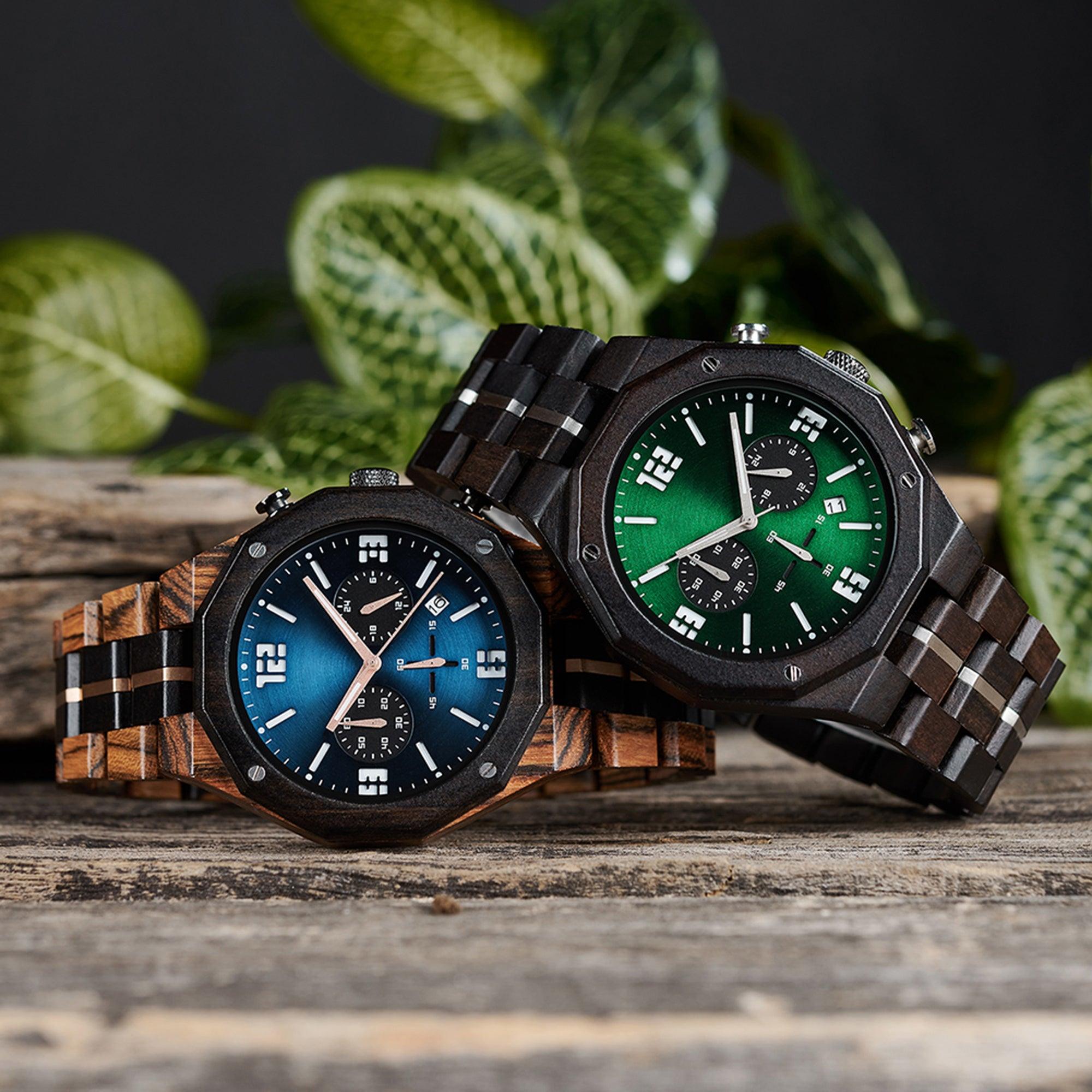 Elegant Ebony Timepieces - Luxury Wooden Watches for Men - wowat.cowowat