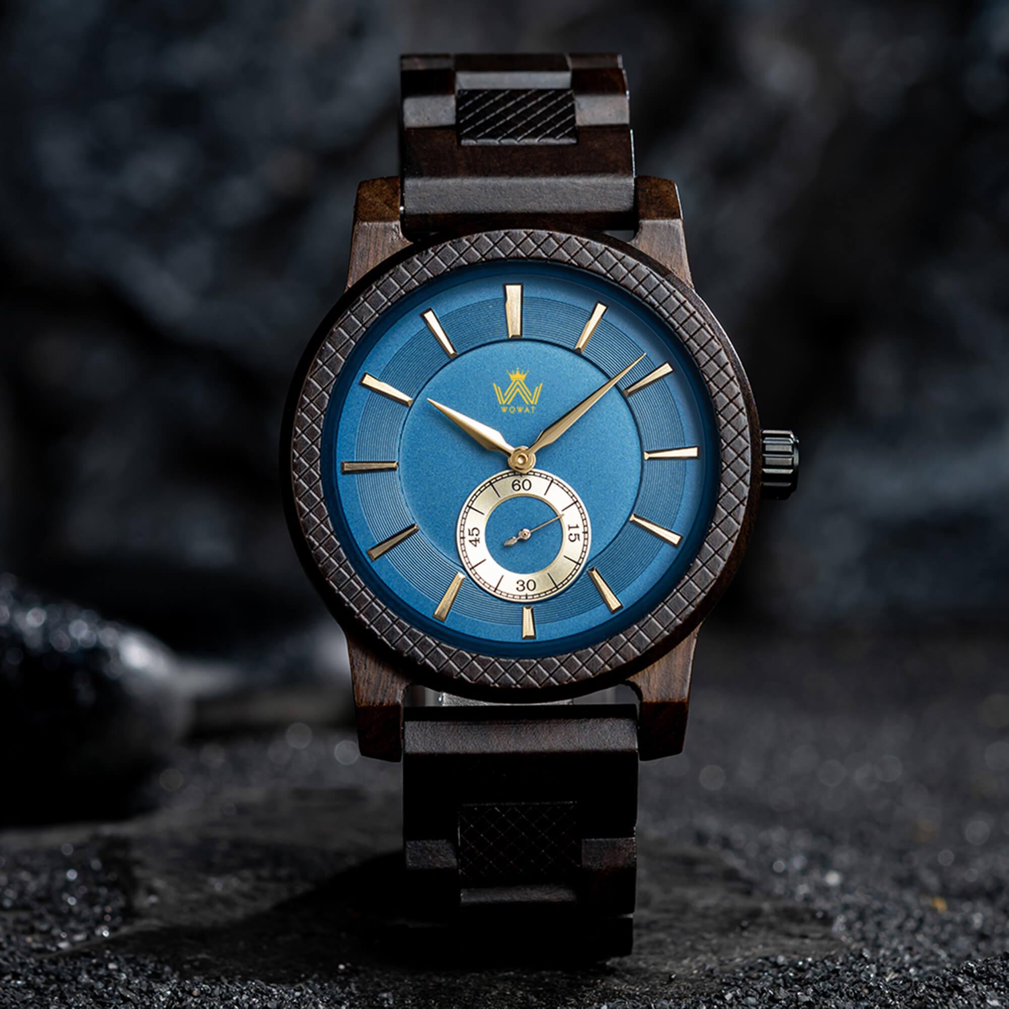 Enchanted Woodland Men's Wooden Watch - Handcrafted Timepiece for a Magical Gift - wowat.cowowat