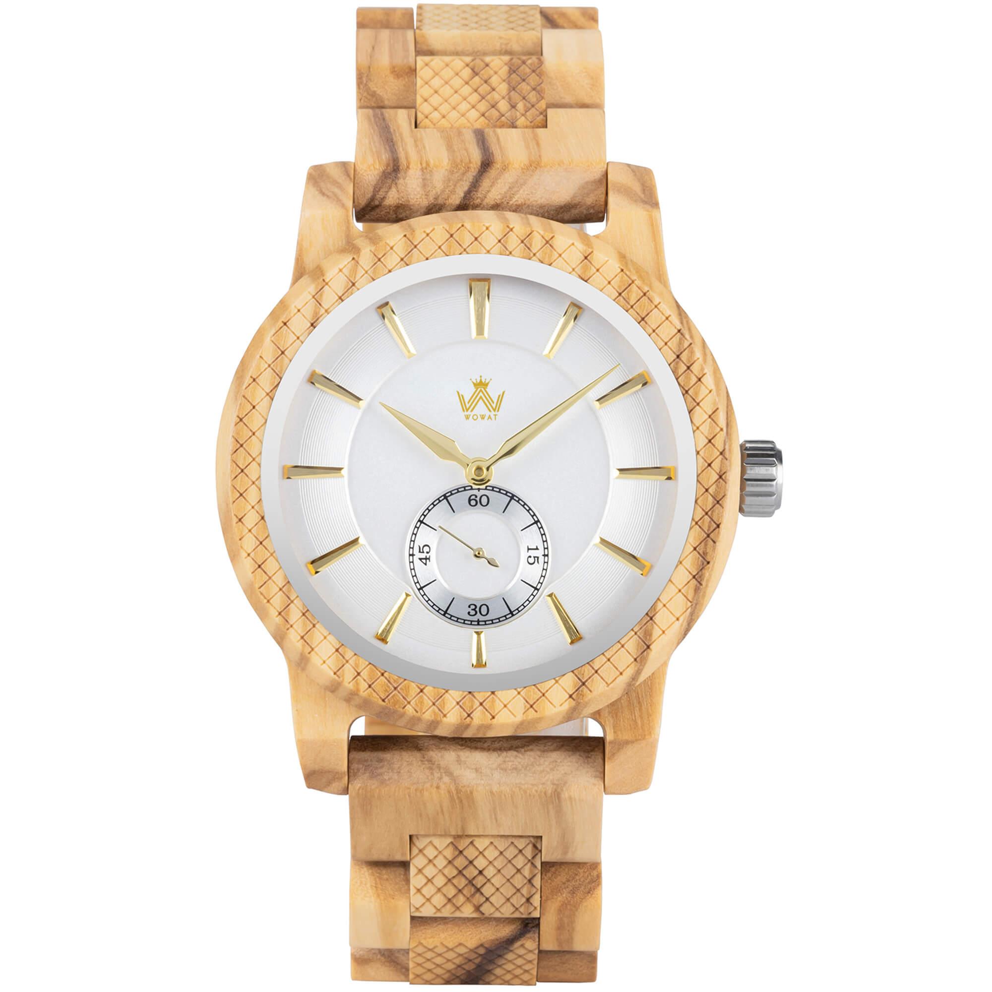 Enchanted Woodland Men's Wooden Watch - Handcrafted Timepiece for a Magical Gift - wowat.cowowat