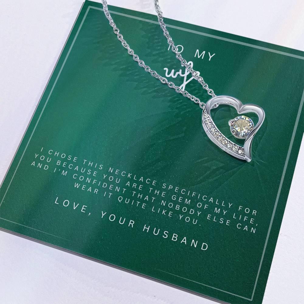 Forever in Love Necklace to my Wife - wowat.cowowat