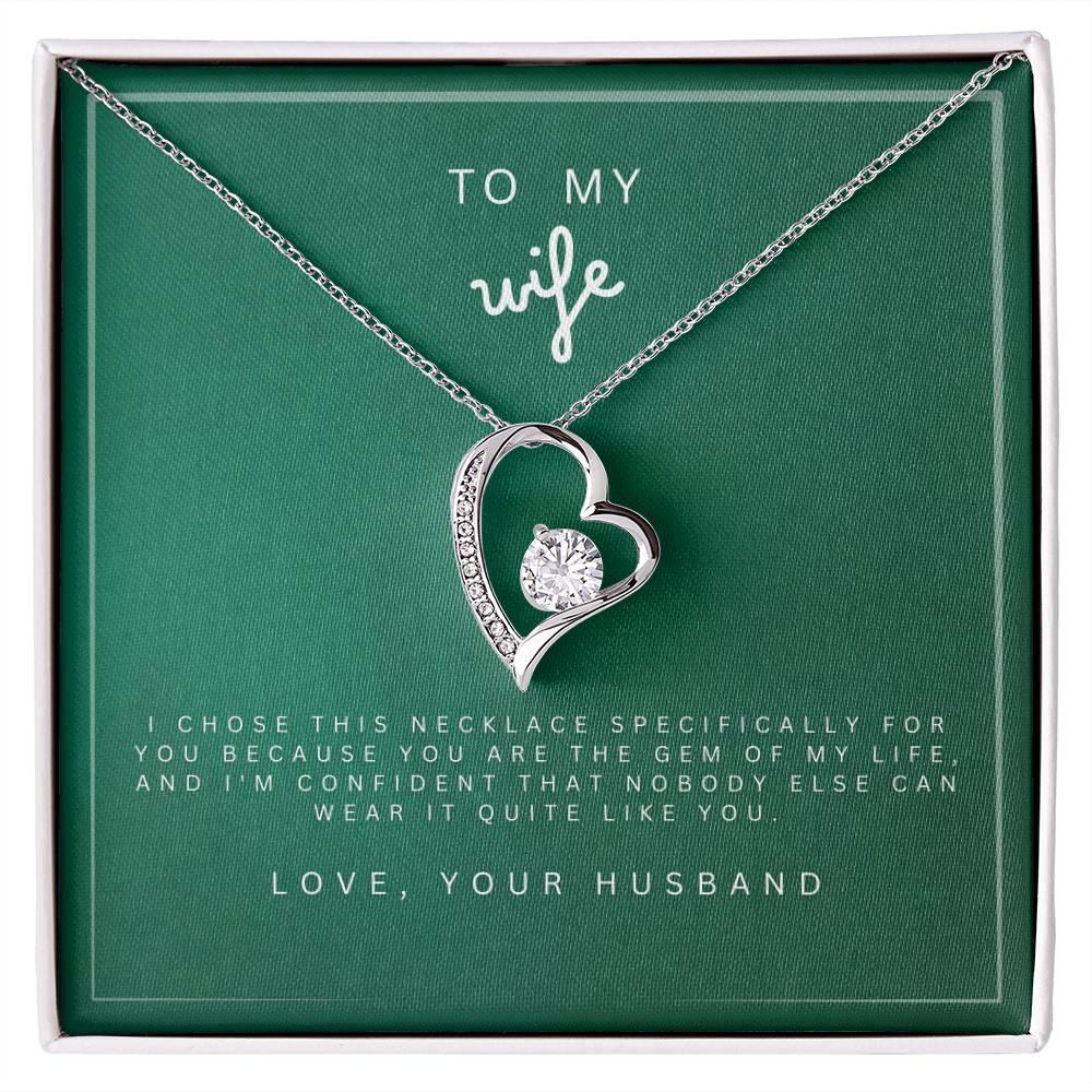 Forever in Love Necklace to my Wife - wowat.cowowat