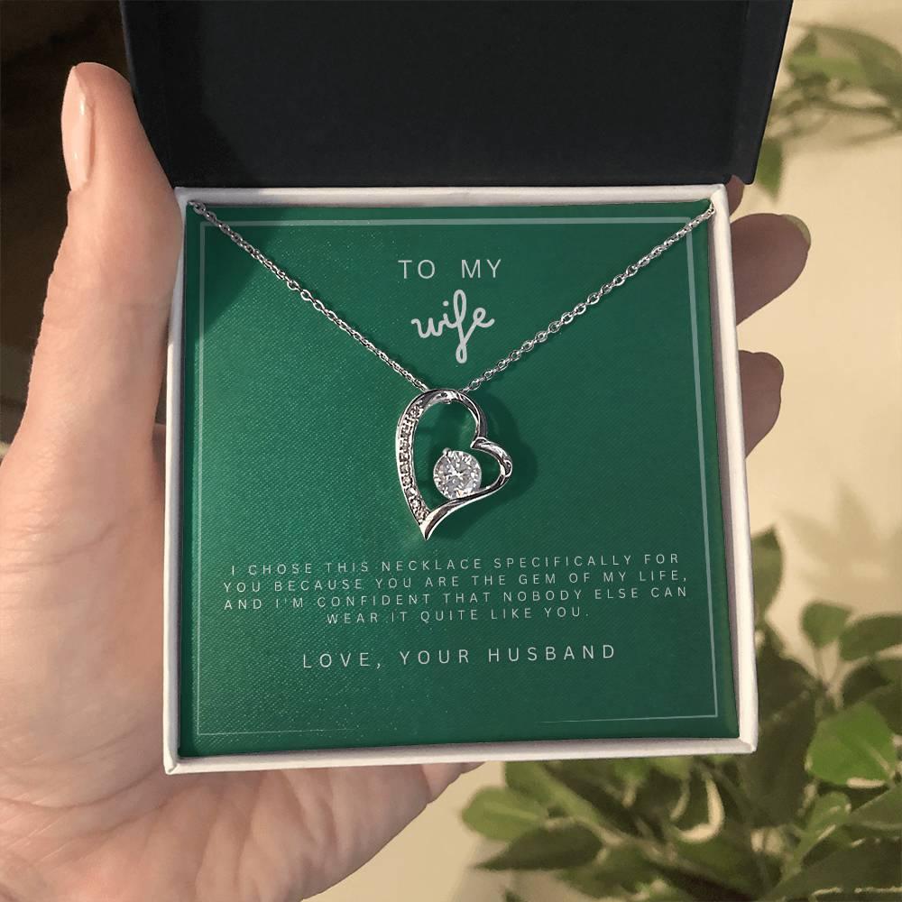 Forever in Love Necklace to my Wife - wowat.cowowat
