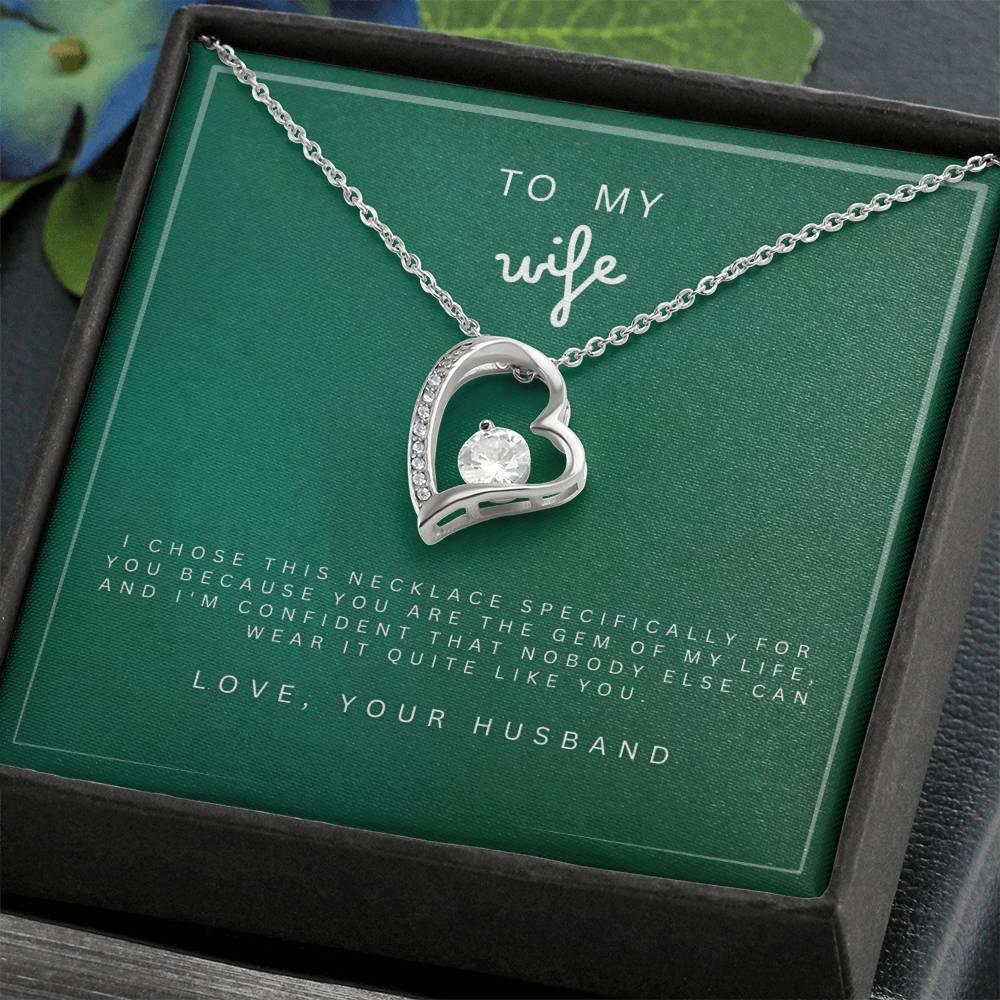 Forever in Love Necklace to my Wife - wowat.cowowat