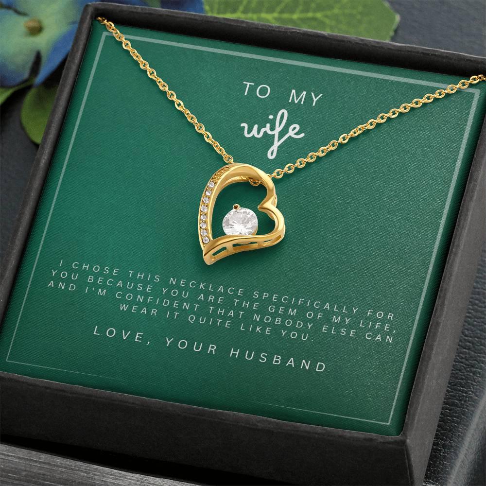 Forever in Love Necklace to my Wife - wowat.cowowat