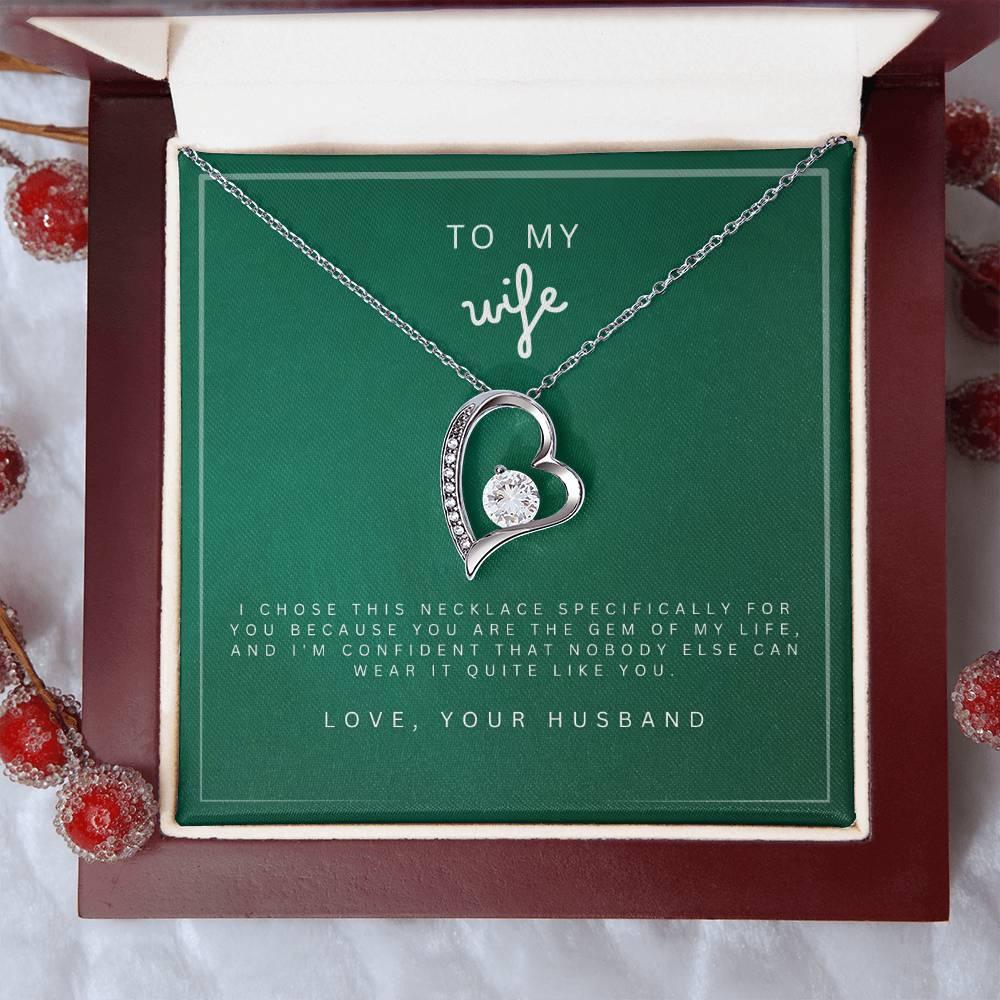 Forever in Love Necklace to my Wife - wowat.cowowat