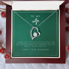 Forever in Love Necklace to my Wife - wowat.cowowat