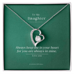 Forever Love Necklace To My Daughter - wowat.cowowat