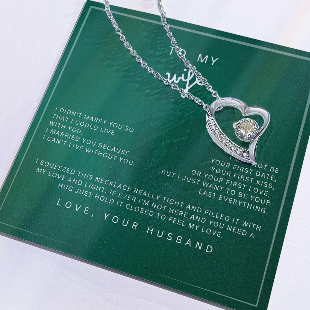 Forever Love Necklace To my Wife - wowat.cowowat