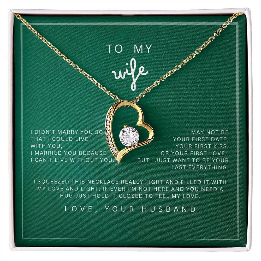 Forever Love Necklace To my Wife - wowat.cowowat