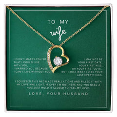 Forever Love Necklace To my Wife - wowat.cowowat