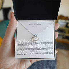 Love knot Necklace Forever Friend - wowat.cowowat