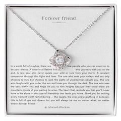 Love knot Necklace Forever Friend - wowat.cowowat