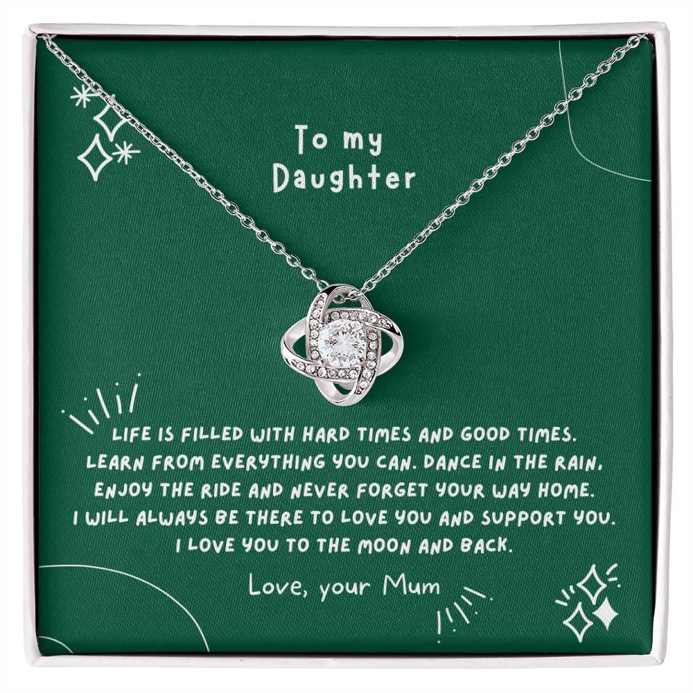 Love Knot Necklace to my Daughter - wowat.cowowat