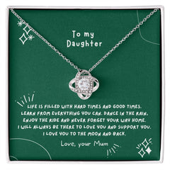 Love Knot Necklace to my Daughter - wowat.cowowat
