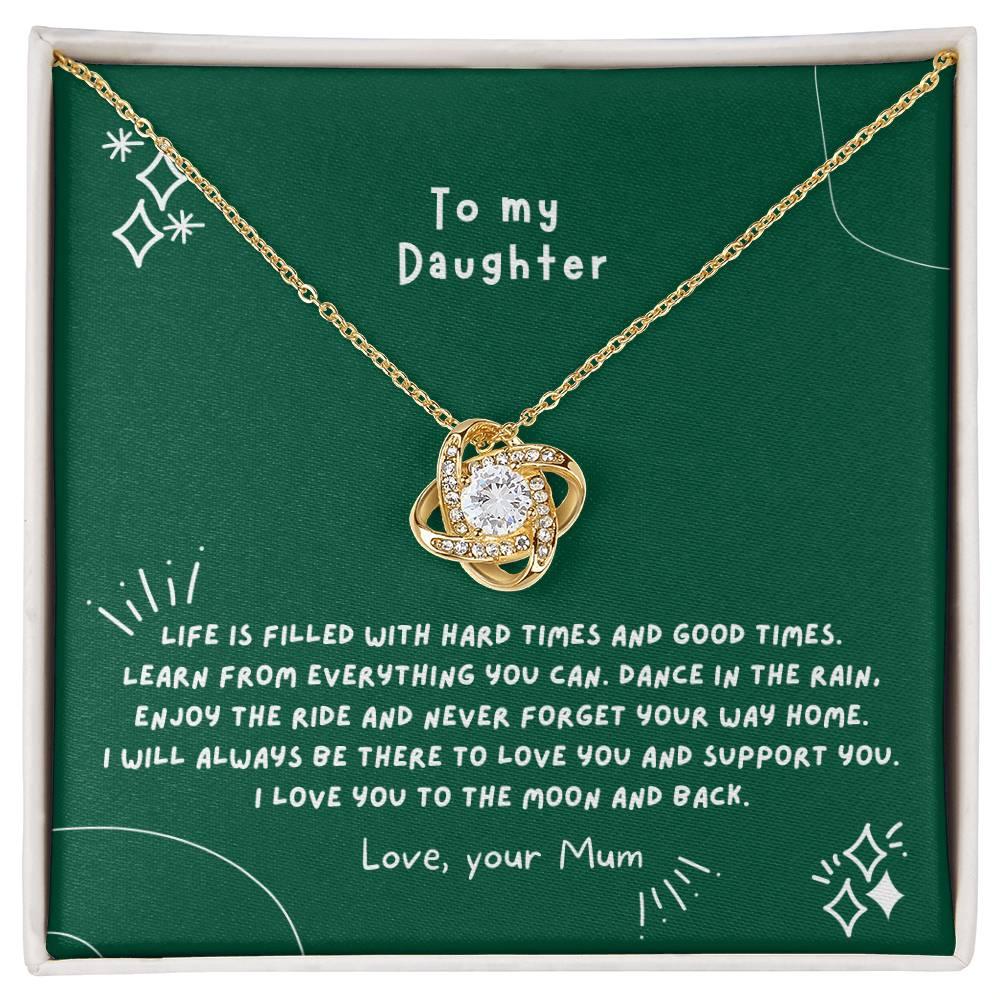 Love Knot Necklace to my Daughter - wowat.cowowat