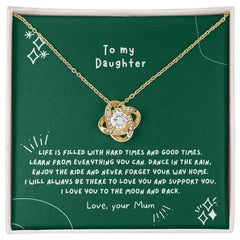 Love Knot Necklace to my Daughter - wowat.cowowat