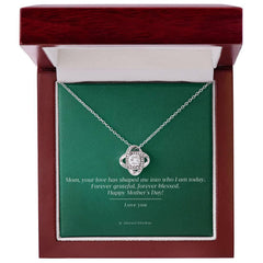 Love knot Necklace To my Mom - wowat.cowowat