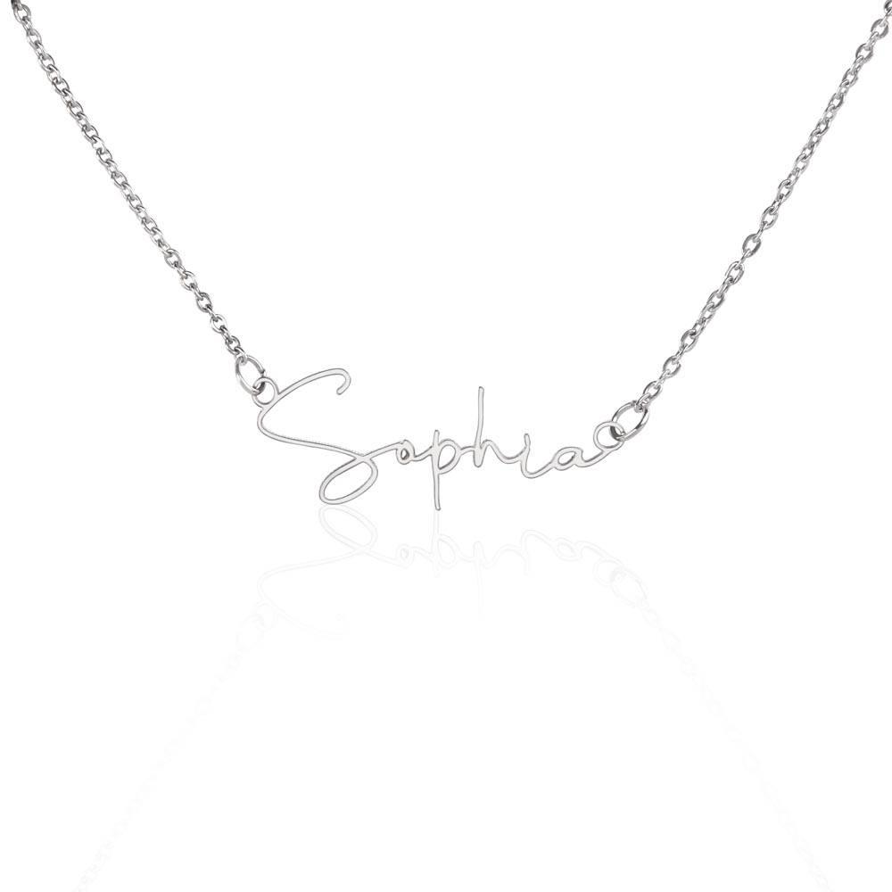Signature Name Necklace - wowat.cowowat