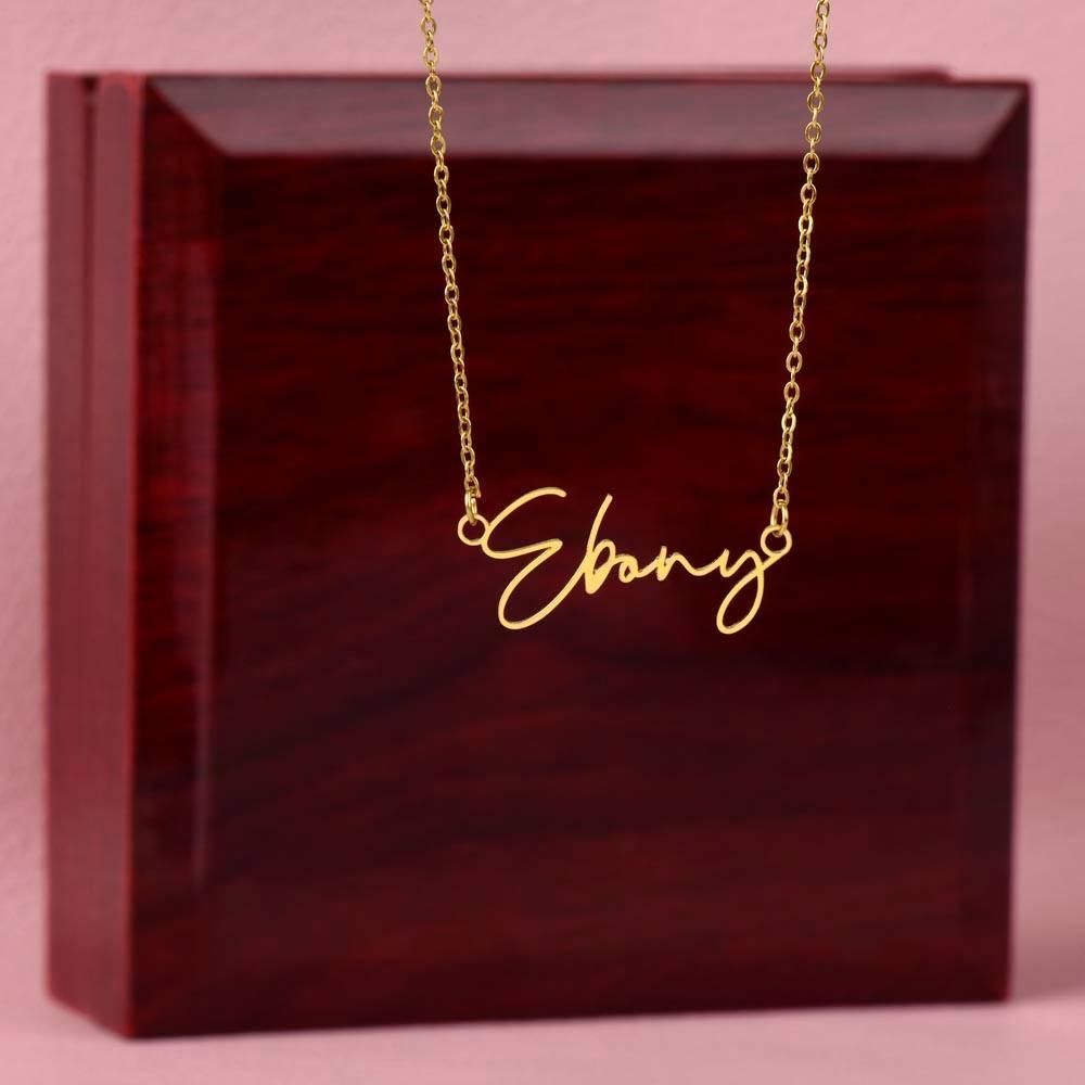 Signature Name Necklace - wowat.cowowat