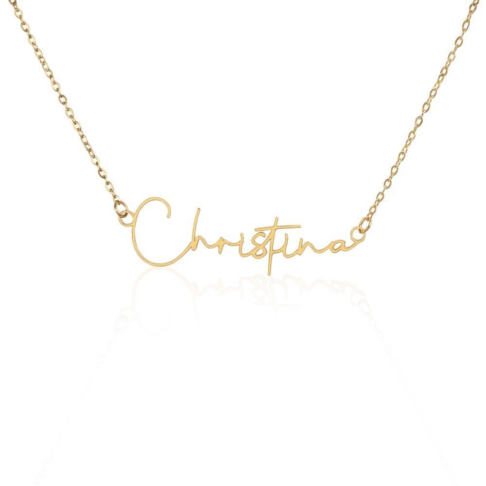 Signature Name Necklace - wowat.cowowat