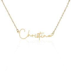 Signature Name Necklace - wowat.cowowat