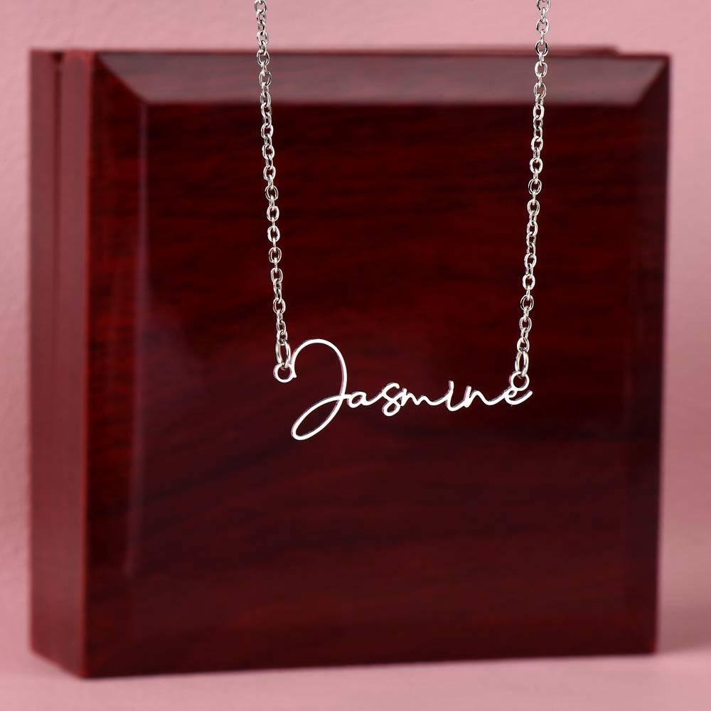Signature Name Necklace - wowat.cowowat