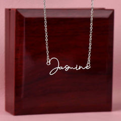Signature Name Necklace - wowat.cowowat