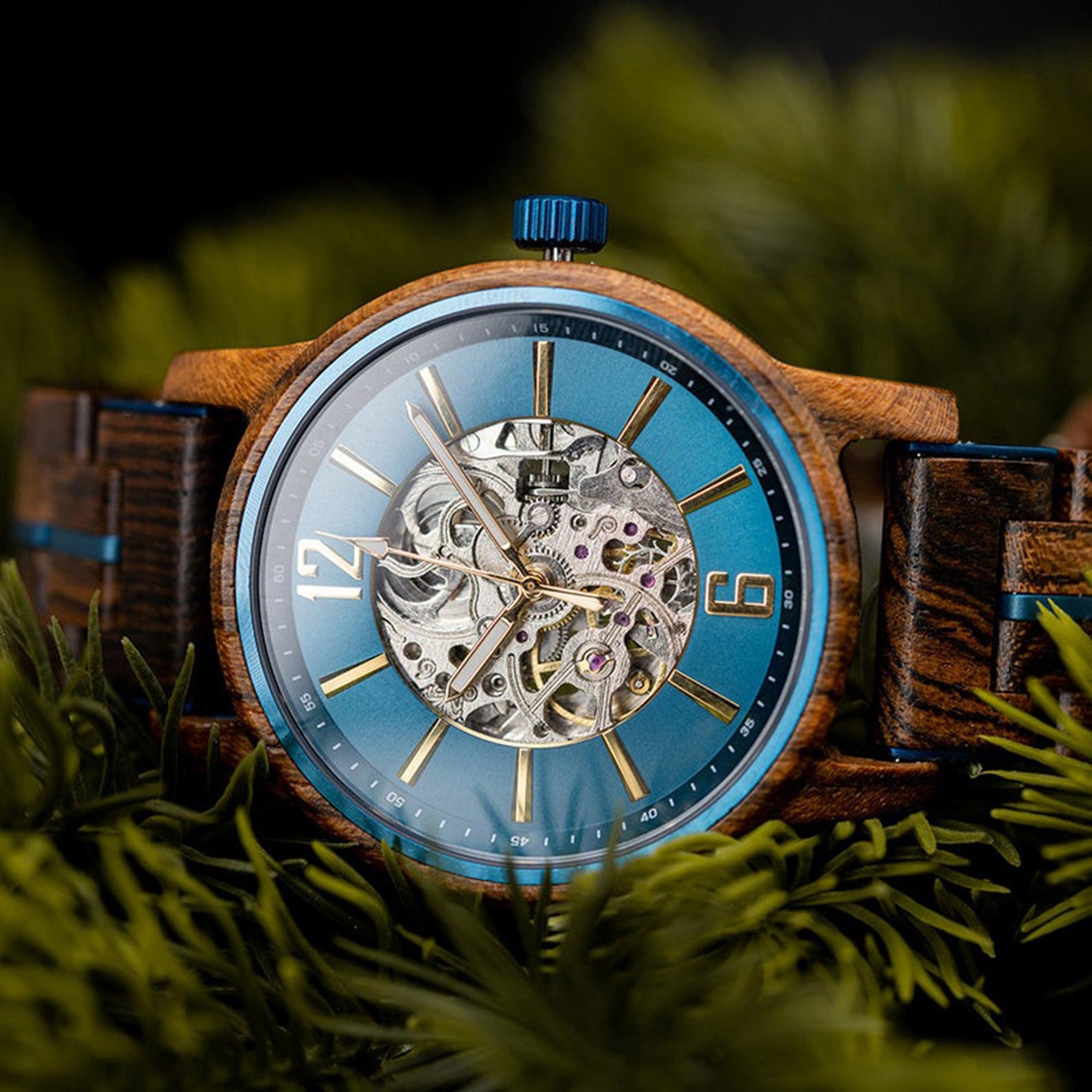 Unique Terra Edition 37.5MM Wooden Watch - Eco-Friendly Timepiece - wowat.cowowat