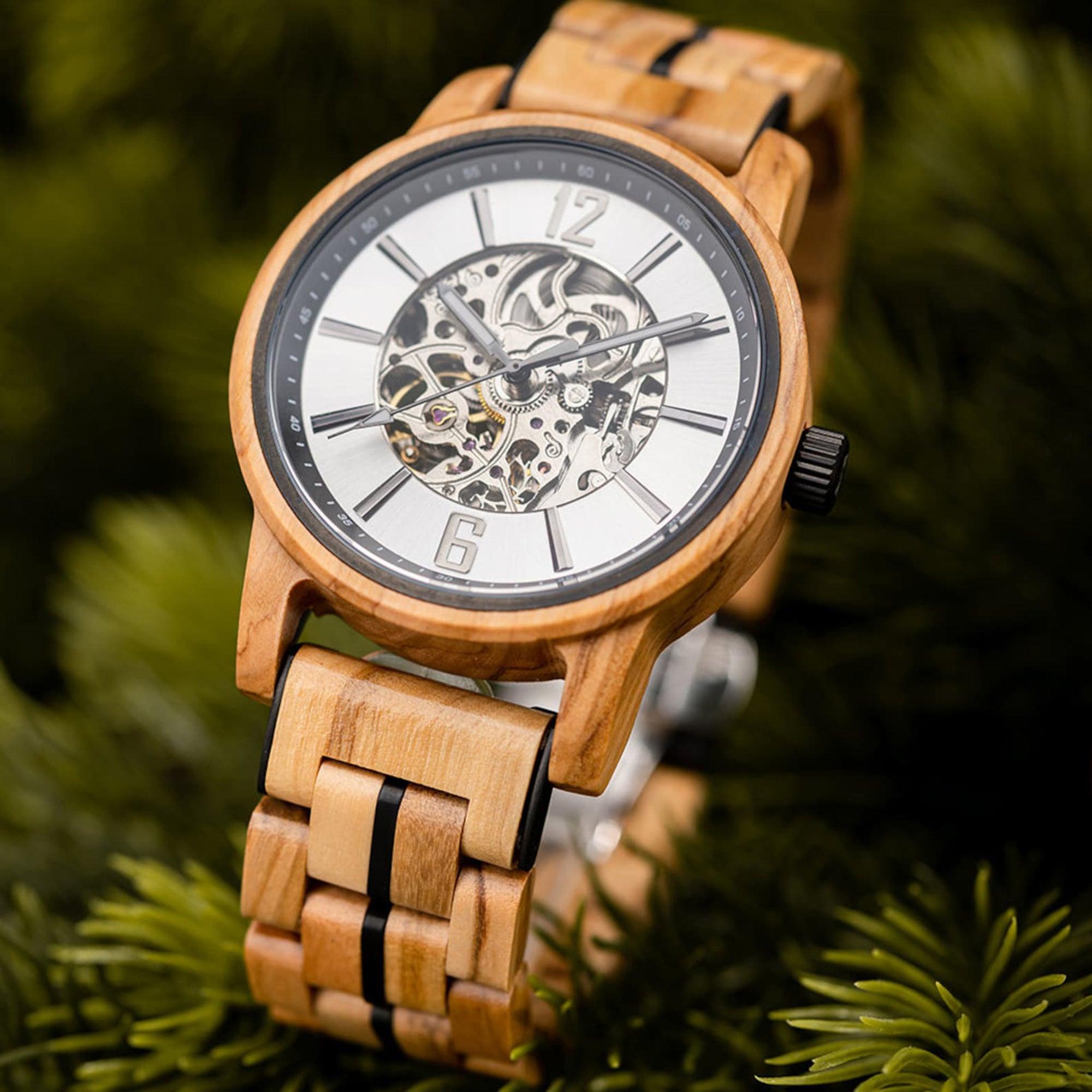 Unique Terra Edition 37.5MM Wooden Watch - Eco-Friendly Timepiece - wowat.cowowat