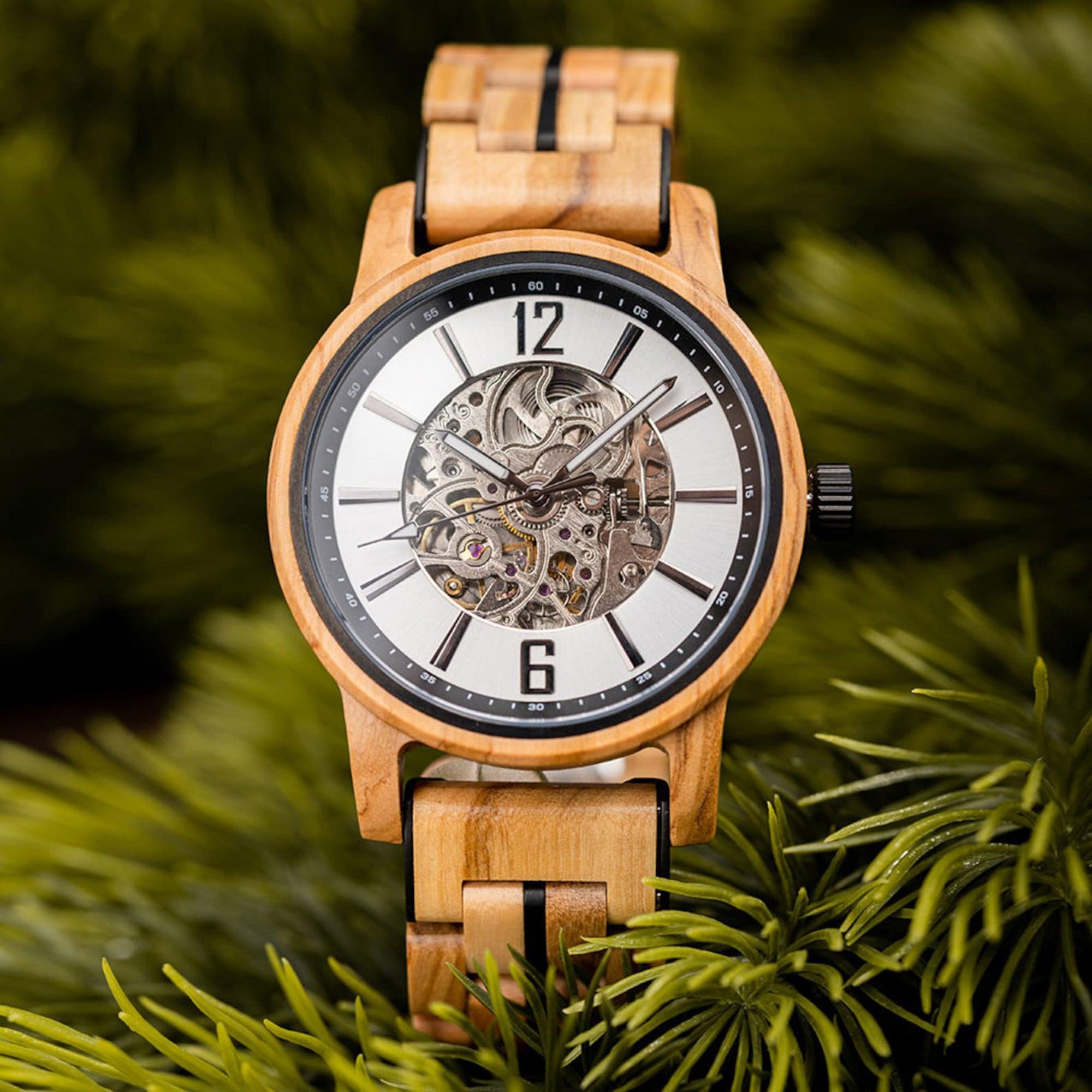 Unique Terra Edition 37.5MM Wooden Watch - Eco-Friendly Timepiece - wowat.cowowat