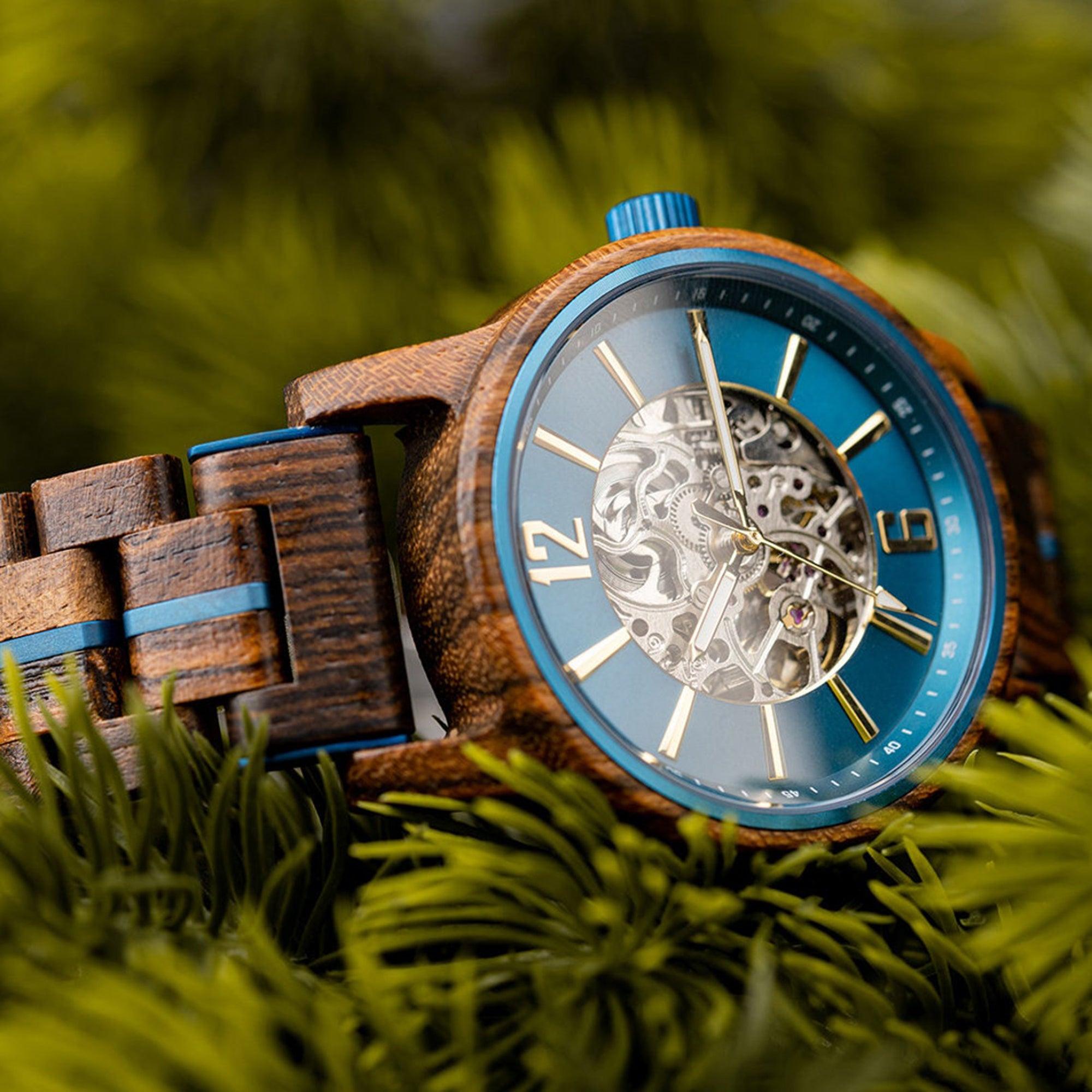 Unique Terra Edition 37.5MM Wooden Watch - Eco-Friendly Timepiece - wowat.cowowat