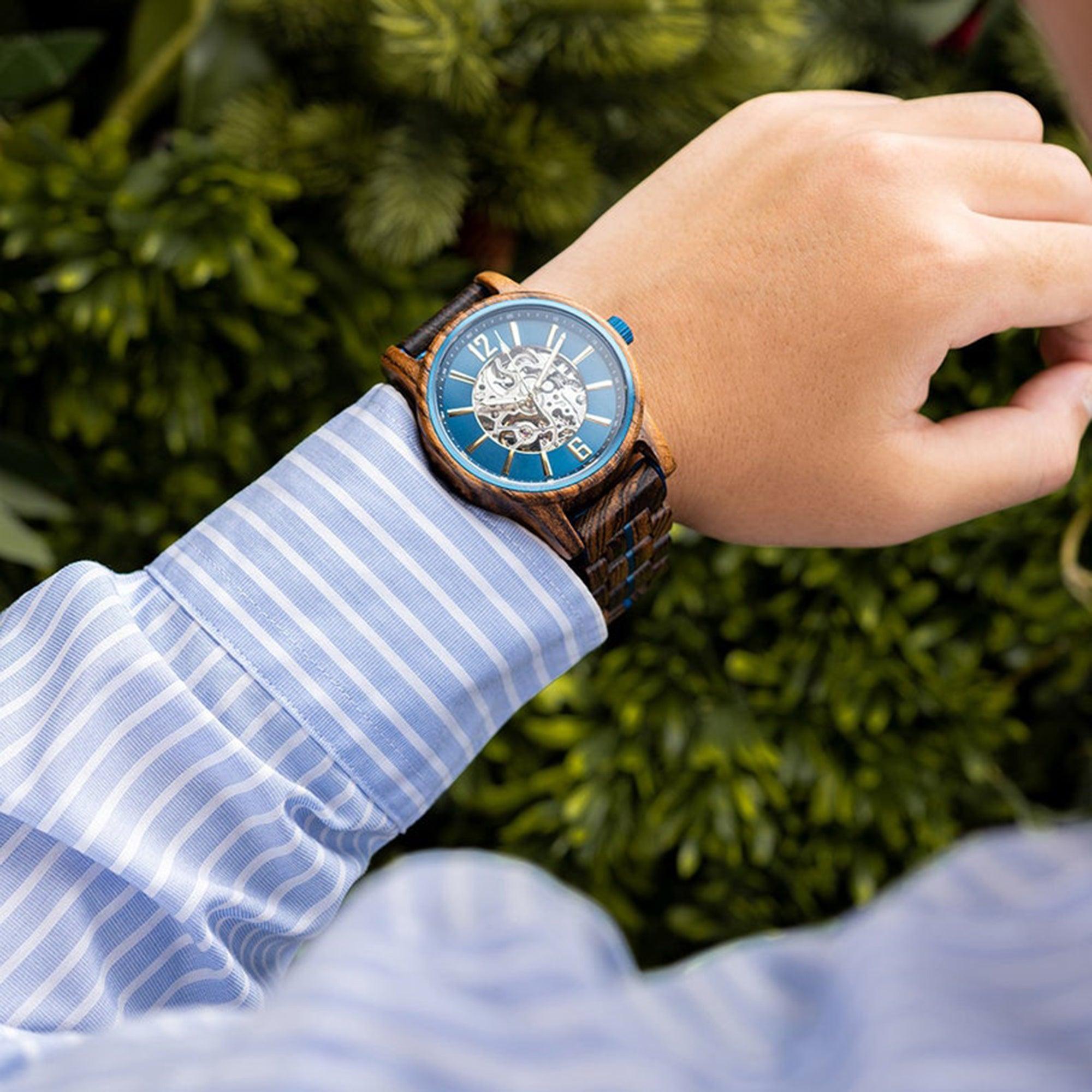 Unique Terra Edition 37.5MM Wooden Watch - Eco-Friendly Timepiece - wowat.cowowat