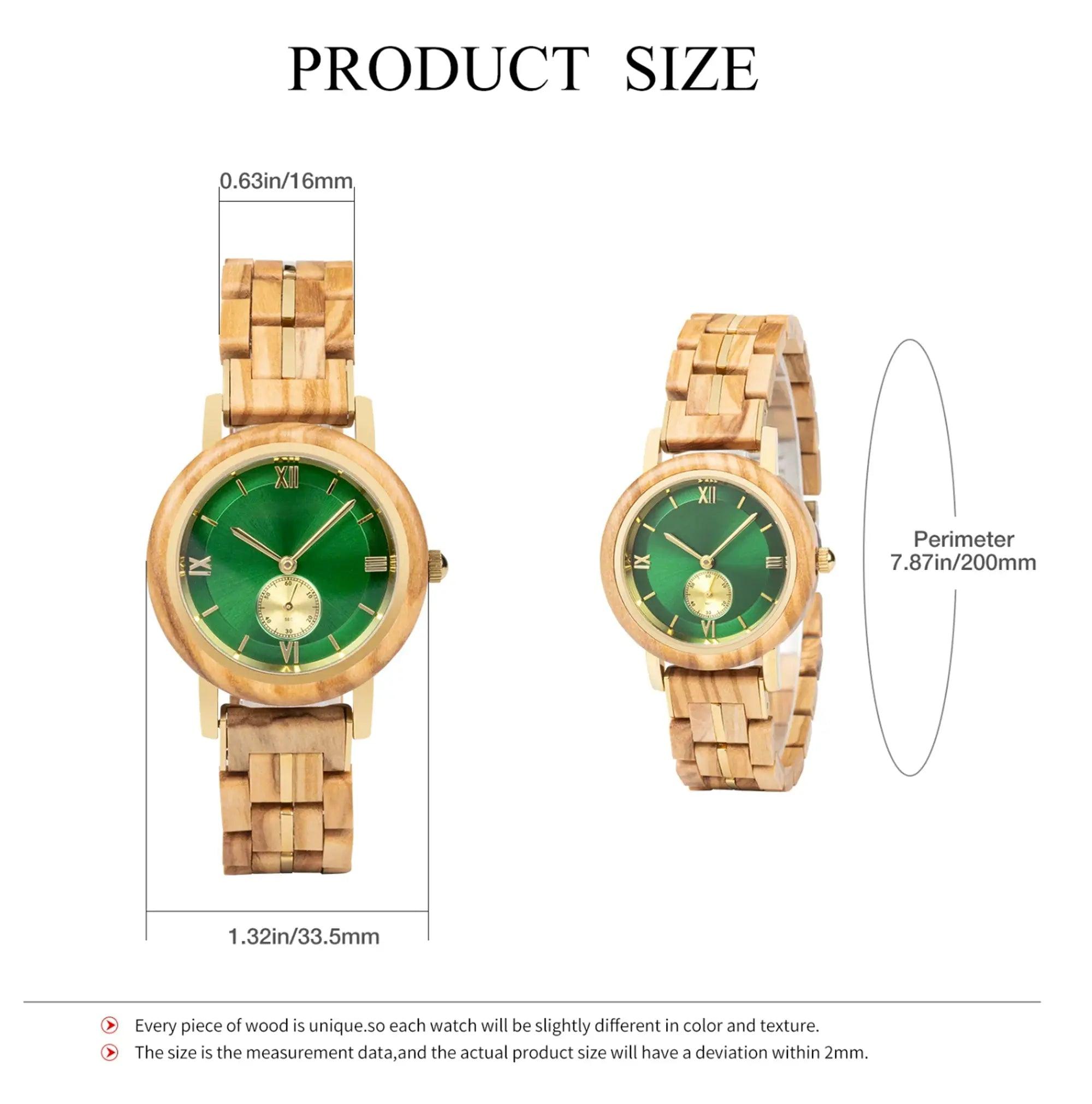 Verde Wooden Watch | 33MM - wowat.cowowat