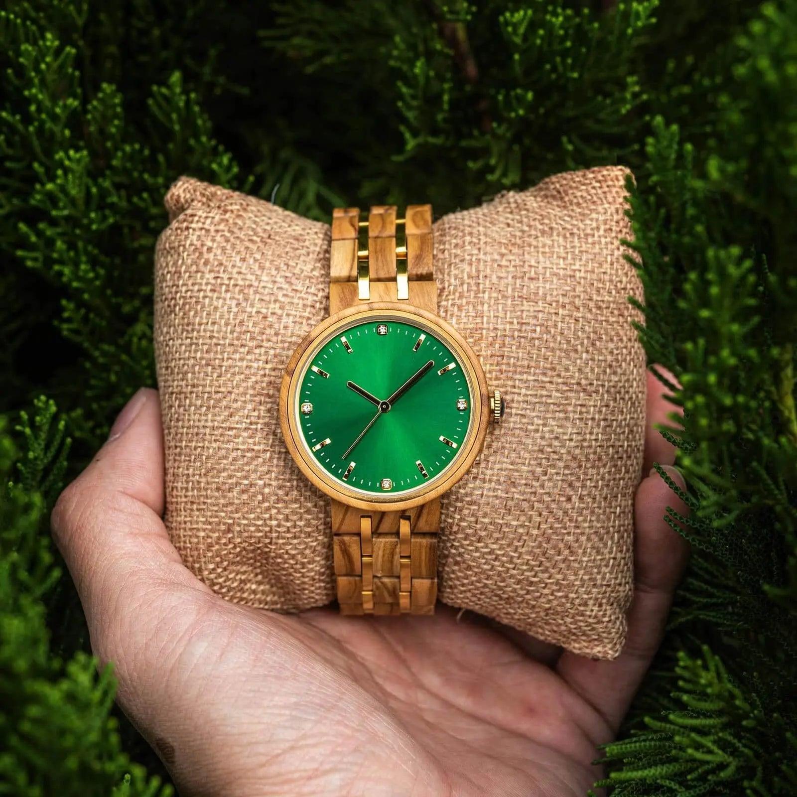 Wooden Watches For Women Natural Olivewood – QUEEN - wowat.cowowat