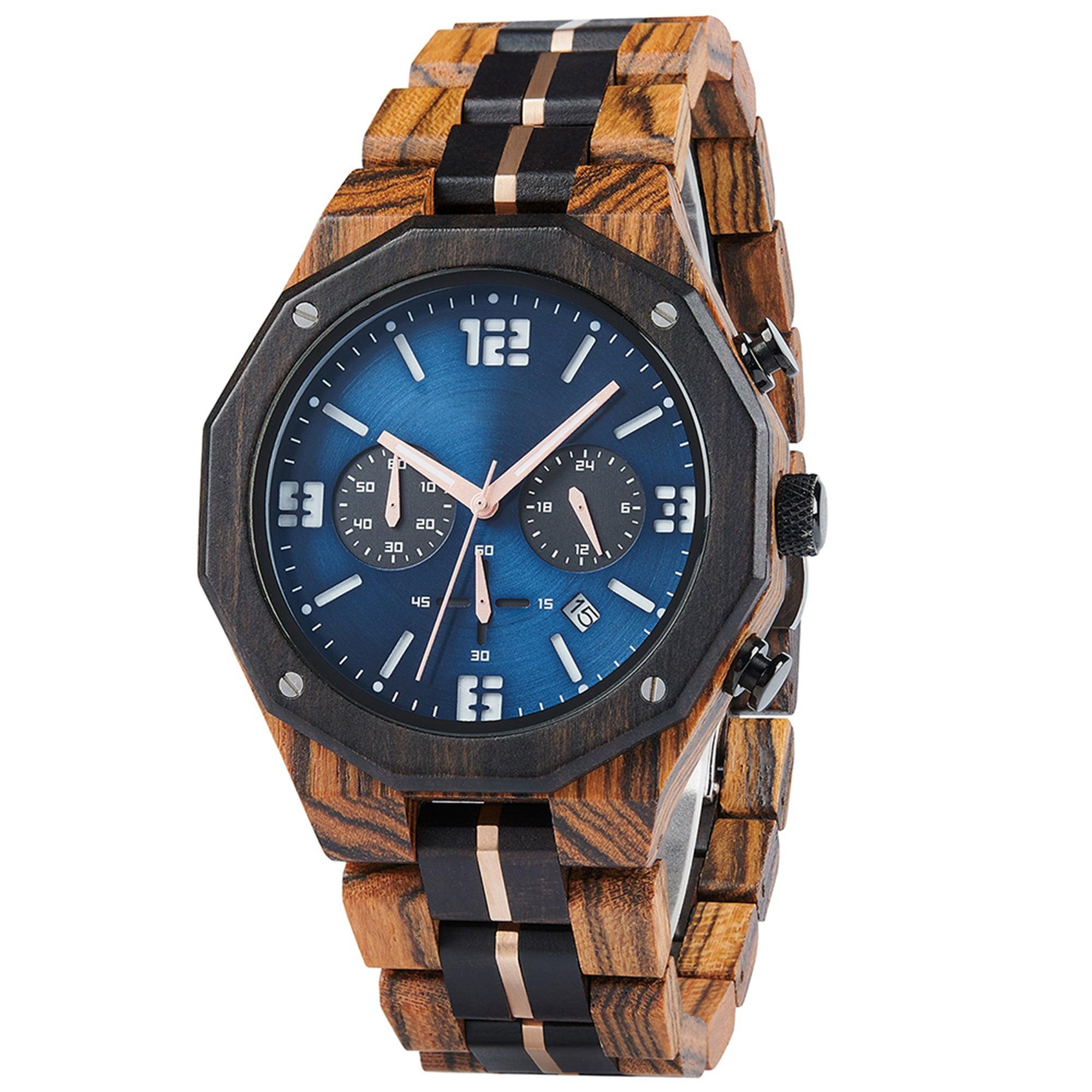 Elegant Ebony Timepieces - Luxury Wooden Watches for Men - wowat.cowowat